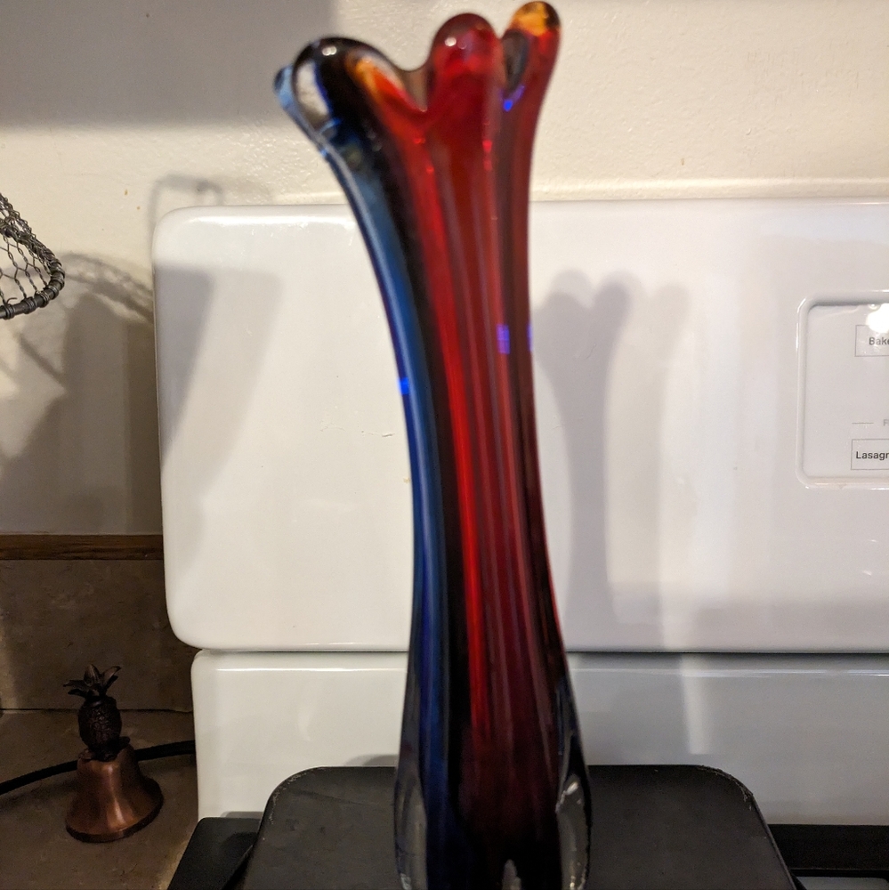 Bud vase blown glass